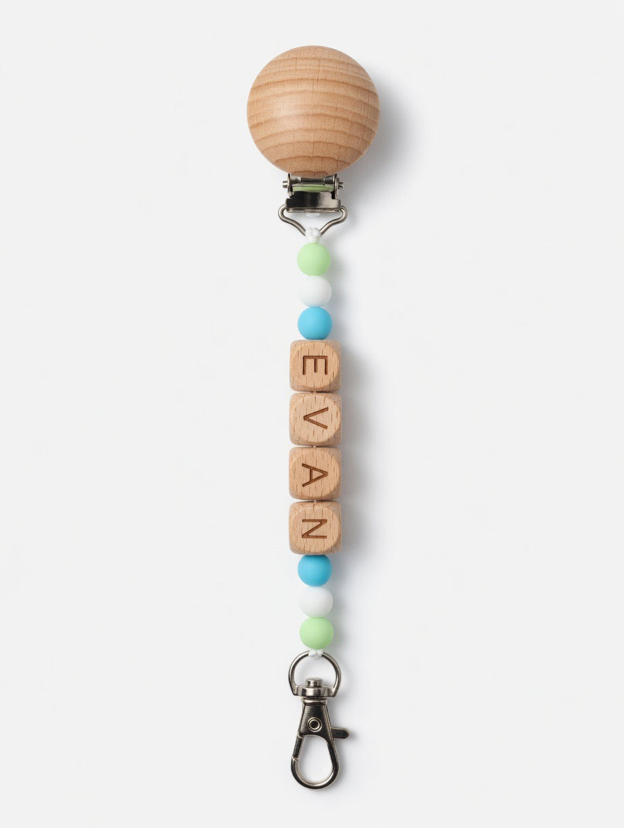 Personalised made to order Dummy clips (add name in order notes)